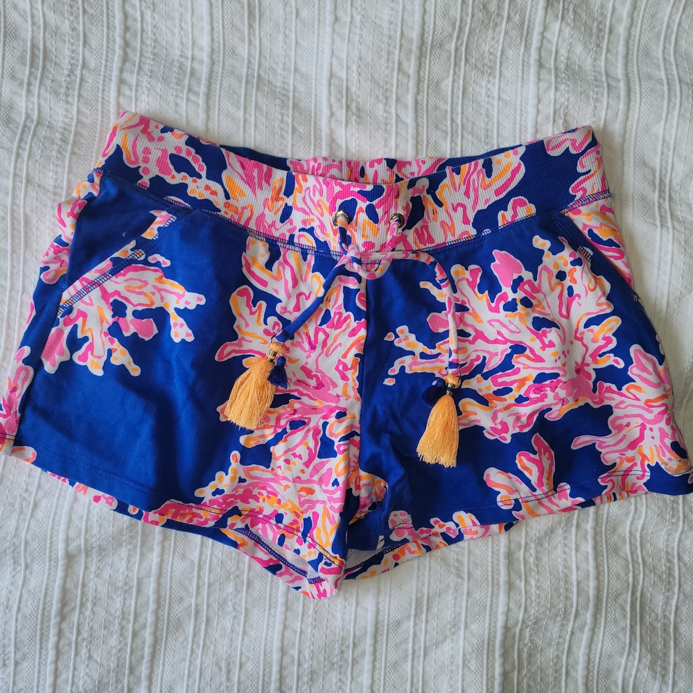 Lilly Pulitzer Blue and Pink Knit Shorts
